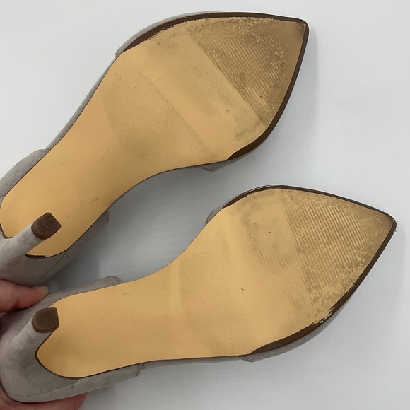 Abound Faux Suede Almond Toe 4 Inch Heels in Taupe Grey Women’s Size 8M - Picture 11 of 16